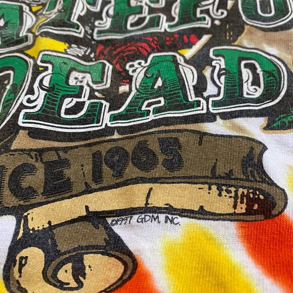Liquid Blue Grateful Dead Bay Area Beloved 1997 Reprint Tie Dye Tee Size Medium - Picture 4 of 7